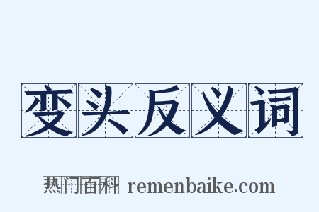 变头反义词是什么意思的图片